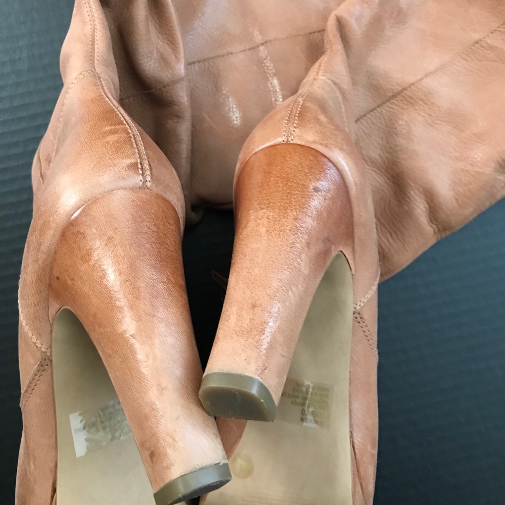 Jessica Simpson Brown Tulip Knee Boots Size 10 - Picture 6 of 8